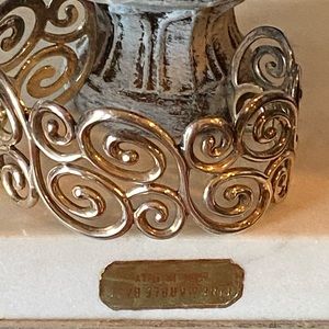 Ross Simons Sterling Silver Open Scroll Bracelet